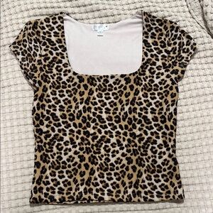 Leopard Print Women's Top